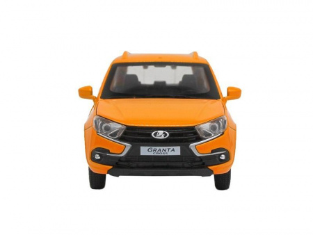 Фото Машина "АВТОПАНОРАМА" LADA GRANTA CROSS,оранж, 1/24, свет, звук, инерция, в/к 24,5*12,5*10,5 см | Инномарт