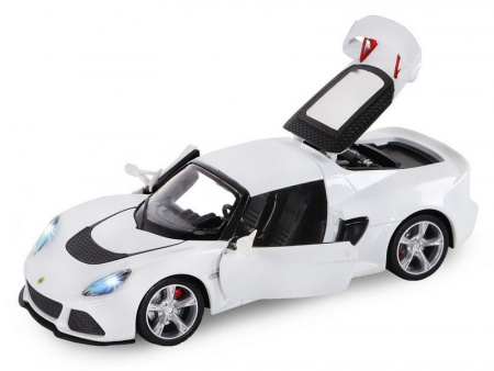 Фото Машина "АВТОПАНОРАМА" Lotus Exige S, белый, 1/22, свет, звук, в/к 24,5*12,5*10,5 см | Инномарт