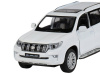 Фото Машина "АВТОПАНОРАМА" Land Cruiser Prado, белый, 1/32, свет, звук, инерция, в/к 17,5*13,5*9 см | Инномарт
