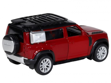 Фото Машина "АВТОПАНОРАМА" 2020 Land Rover Defender 110, 1/43, красный, в/к 17,5*12,5*6,5 см | Инномарт
