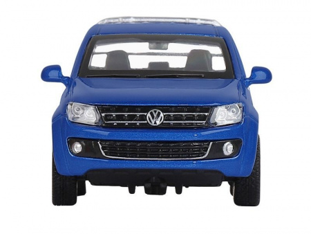 Фото Машина "АВТОПАНОРАМА" Volkswagen Amarok, синий, 1/46, инерция, откр. двери, в/к 17,5*12,5*6,5 см | Инномарт
