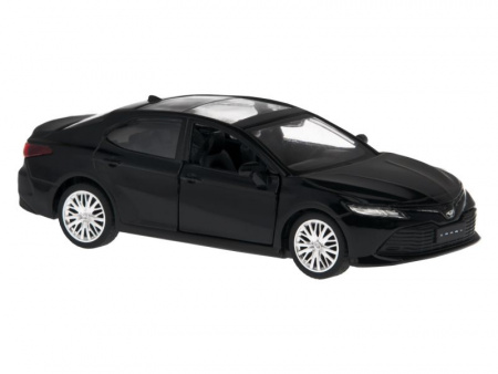 Фото Машина "АВТОПАНОРАМА" Toyota Camry, черный, 1/43, откр. двери, инерция, в/к 17,5*12,5*6,5 см | Инномарт