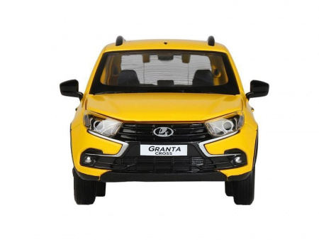 Фото Машина "АВТОПАНОРАМА" Яндекс.Такси LADA GRANTA CROSS, желтый, 1/24, в/к 24,5*12,5*10,5 см | Инномарт