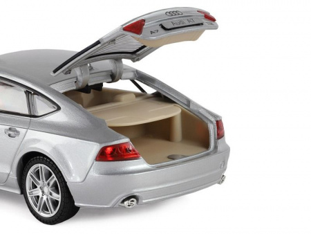 Фото Машина "АВТОПАНОРАМА" Audi A7, серебряный, 1/24, свет, звук, в/к 24,5*12,5*10,5 см | Инномарт