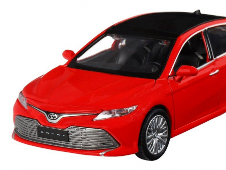Фото Машина "АВТОПАНОРАМА" Toyota Camry, красный, 1/32, свет, звук, инерция, в/к 17,5*13,5*9 см | Инномарт