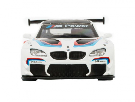 Фото Машина "АВТОПАНОРАМА" BMW M6, 1/44, белый, инерция, откр. двери, в/к 17,5*12,5*6,5 см | Инномарт