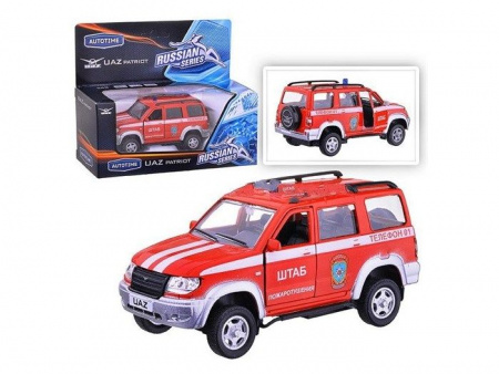 Фото Машина Autotime "UAZ PATRIOT" пожарная охрана 1:43 | Инномарт