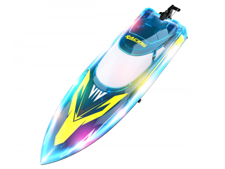 Фото Радиоуправляемый катер Flytec V006 (голубой) 2.4G RTR | Инномарт