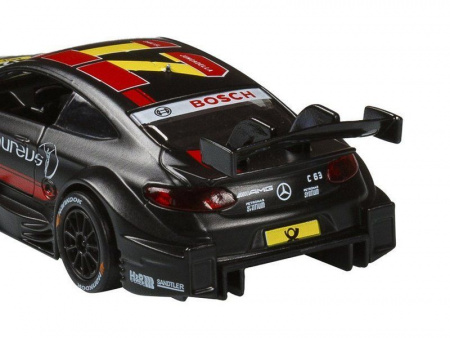 Фото Машина "АВТОПАНОРАМА" Mercedes-AMG C 63 DTM, черный, 1/42, инерция, откр двери, в/к 17,5*12,5*6,5 | Инномарт