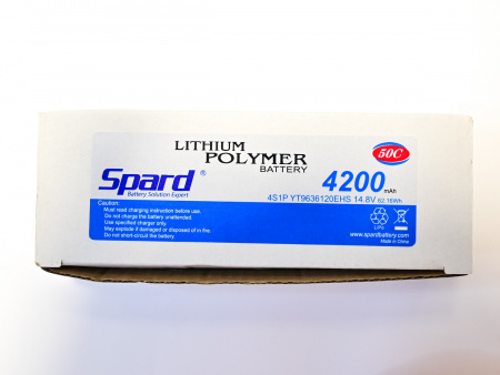 Фото Аккумулятор Li-Po Spard 4200mAh, 14.8V, 50C, XT60, Hardcase для автомоделей 1/10, 1/8 | Инномарт