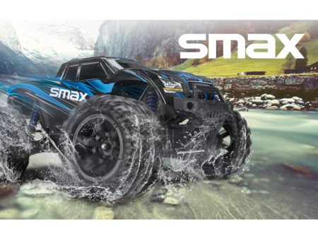 Фото Радиоуправляемый монстр Remo Hobby SMAX (синий) 4WD 2.4G 1/16 RTR | Инномарт
