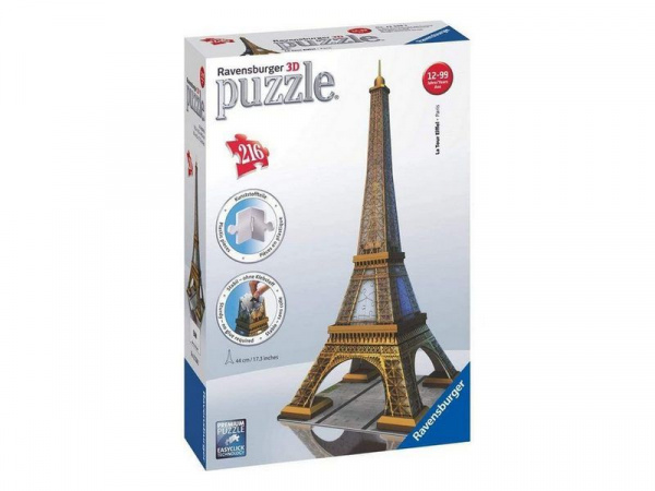 3D Пазл Ravensburger "Эйфелева башня", 216 эл. | Инномарт