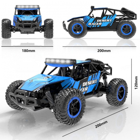 Фото Радиоуправляемый внедорожник Volantex RC Desert King синий 2WD 2.4G 1/16 RTR | Инномарт