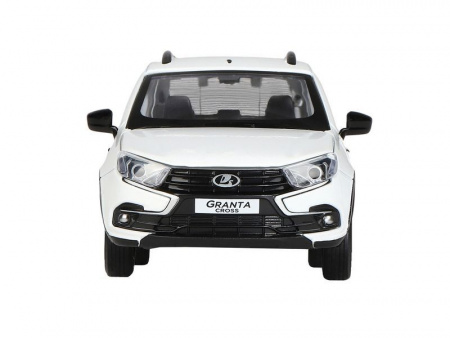 Фото Машина "АВТОПАНОРАМА" Яндекс.Такси LADA GRANTA CROSS, белый, 1/24, свет, звук, в/к 24,5*12,5*10,5см | Инномарт