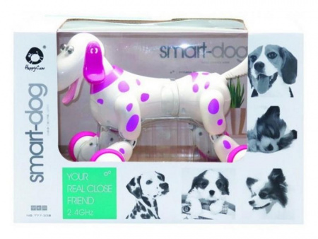 Фото Радиоуправляемая робот-собака HappyCow Smart Dog 2.4G (розовая) | Инномарт