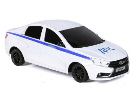 Фото Радиоуправляемая машина AUTODRIVE Lada Vesta полиция, 1/16, белый, 40MHz, в/к 35*16,5*12,5см | Инномарт