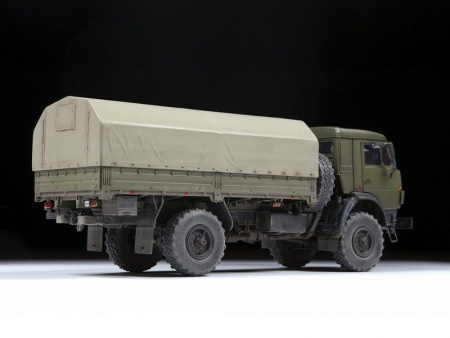 Фото Сборная модель ZVEZDA Российский двухосный грузовой автомобиль К-4350, 1/35 | Инномарт