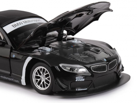 Фото Машина "АВТОПАНОРАМА" BMW Z4 GT3, черный, 1/24, свет, звук, в/к 24,5*12,5*10,5 см | Инномарт