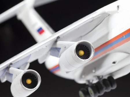Фото Сборная модель ZVEZDA Российский транспортно-десантный самолет Ил-76 ТД МЧС России, 1/144 | Инномарт