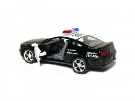 Фото Машина Kinsmart 1:38 FORD Mustang GT Police инерция (1/12шт.) б/к | Инномарт