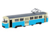 Фото Трамвай "Автопанорама", синий, 1/90, свет, звук, инерция, в/к 22*13,5*5,8 см | Инномарт