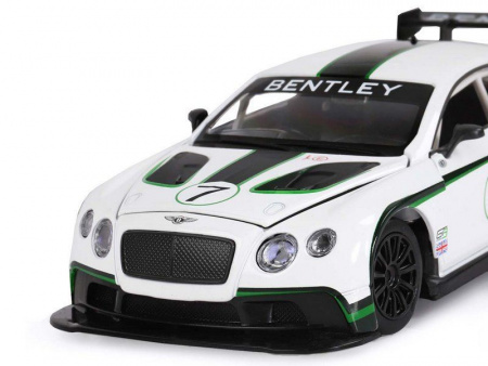 Фото Машина "АВТОПАНОРАМА" Bentley Continental GT3 Concept, белый, 1/24, в/к 24,5*12,5*10,5 см | Инномарт