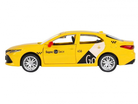 Фото Машина "АВТОПАНОРАМА" Яндекс GO Toyota Camry, 1/43, желтый, инерция, откр. двери, 17,5*12,5*6,5 см | Инномарт
