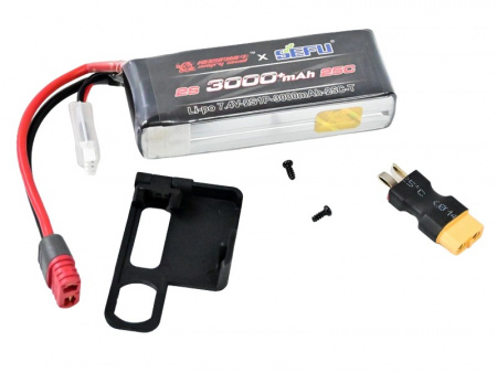 Фото Аккумулятор Li-Po 2000mAh, 11,1V, 25C, T‐plug для автомодели MJX 14301 | Инномарт