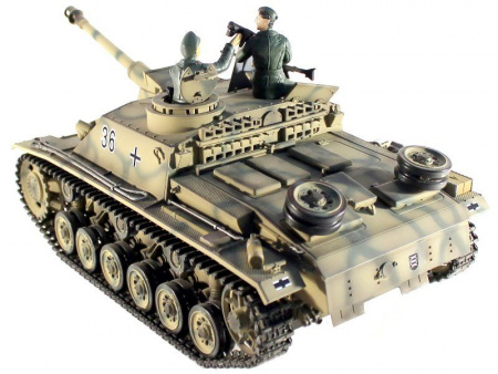 Фото Р/У танк Taigen 1/16 SturmgeschutzIIIausf.gsd.kfz. (Германия) (для ИК танкового боя) 2.4G RTR | Инномарт