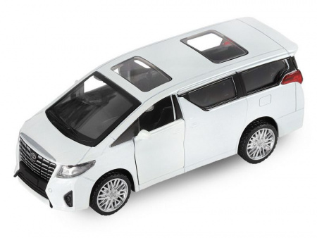 Фото Машина "АВТОПАНОРАМА" Toyota Alphard, белый, 1/43, инерция, откр. двери, в/к 17,5*12,5*6,5 см | Инномарт