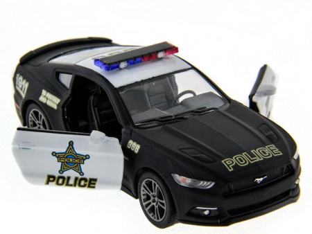 Фото Машина Kinsmart 1:38 Ford Mustang GT 2015 (Police) инерция (1/12шт.) б/к | Инномарт