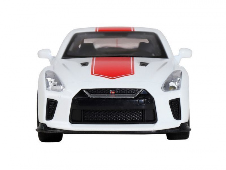 Фото Машина "АВТОПАНОРАМА" Nissan GT-R (R35), 1/32, белый, свет, звук, в/к 18*9*13,5 см | Инномарт