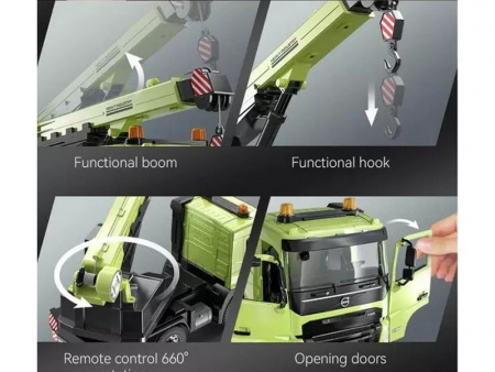 Фото Радиоуправляемый автокран Double Eagle Volvo FMX 1/20 2.4G RTR | Инномарт