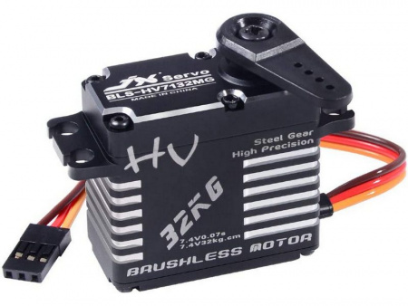 Фото Сервомашинка цифровая JX Servo BLS-HV7132MG (71г/32.5/0.07/7.4V) бесколлекторная, Full metal | Инномарт