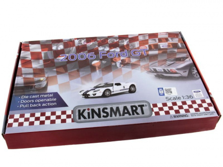 Фото Машина Kinsmart 1:36 Ford GT 2006 инерция (1/12шт.) б/к | Инномарт