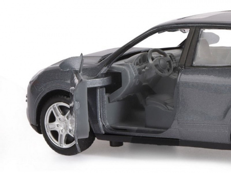Фото Машина "АВТОПАНОРАМА" Porsche Cayenne S, серый, 1/32, свет, звук, инерция, в/к 17,5*13,5*9 см | Инномарт