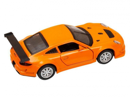 Фото Машина "АВТОПАНОРАМА" Porsche 911 GT3 RSR, оранжевый, 1/39, инерция, в/к 17,5*12,5*6,5 см | Инномарт