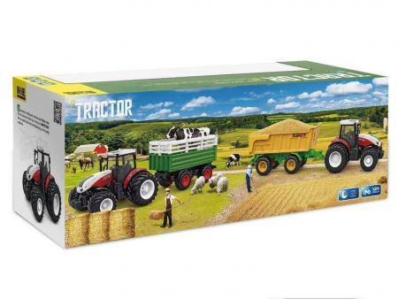 Фото Р/У фермерский трактор Korody с прицепом, двойные колеса 1/24 2.4G 6CH RTR | Инномарт