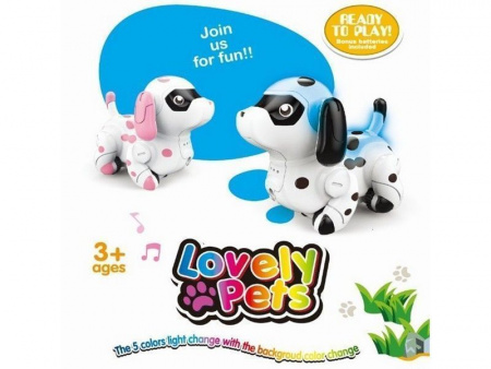 Фото Робот-собачка HappyCow 777-614, сенсор, движется по линии, свет, звук | Инномарт