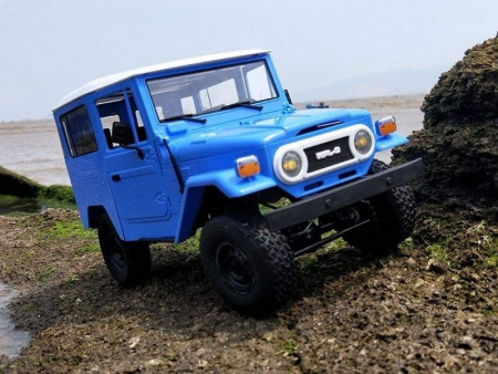 Фото Радиоуправляемая машина WPL японский внедорожник FJ40 (голубая) 4WD 2.4G 1/16 RTR | Инномарт