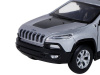 Фото Машина "АВТОПАНОРАМА" Jeep Cherokee, 1/32, серебряный, инерция, свет, звук, в/к 17,5*13,5*9 см | Инномарт