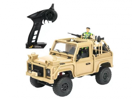 Фото Радиоуправляемая машина MN MODEL англ. пикап Defender спецназ рейнджеров (песочн) 4WD 2.4G 1/12 RTR | Инномарт