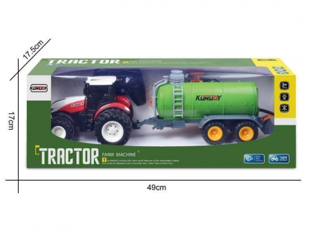 Фото Р/У фермерский трактор Korody с цистерной поливалкой, широкие колеса 1/24 2.4G 6CH RTR | Инномарт