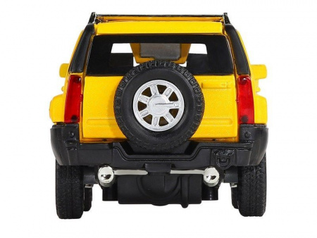Фото Машина "АВТОПАНОРАМА" Hummer H3, желтый, 1/32, свет, звук, инерция, в/к 17,5*13,5*9 см | Инномарт