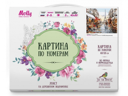 Фото Картина по номерам 40х50 Окно в Париж (28 цветов) | Инномарт