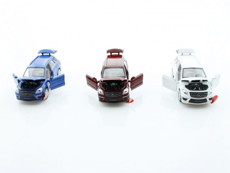 Фото Машина 1:32 Mercedes-Benz ML63 AMG свет, звук, инерция 15см (1/12шт) б/к | Инномарт