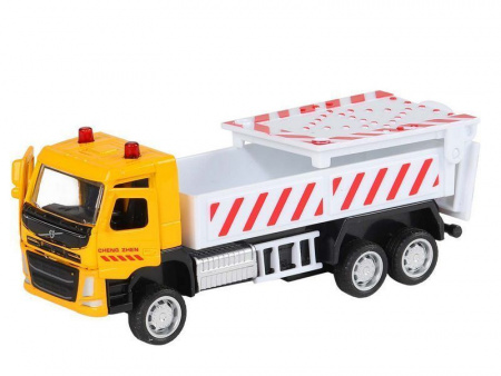 Фото Машина "АВТОПАНОРАМА" VOLVO FM "Дорожные службы", желтый, 1/72, инерция, в/к 17,5*13*6,5 см | Инномарт