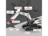 Фото Радиоуправляемый экскаватор HUI NA TOYS, белый 2.4G 22CH 1/14 RTR | Инномарт