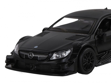 Фото Машина "АВТОПАНОРАМА" Mercedes-AMG C 63 DTM, черный матовый, 1/43, инерция, в/к 17,5*12,5*6,5 см | Инномарт