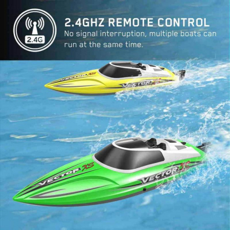 Фото Радиоуправляемый катер Volantex RC Vector S зелёный Brushless 2.4G LiPo RTR | Инномарт